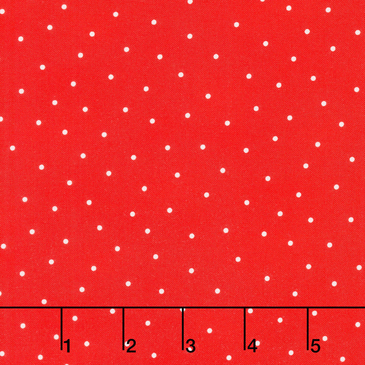 Fabric Market - White Dots Tomato Yardage