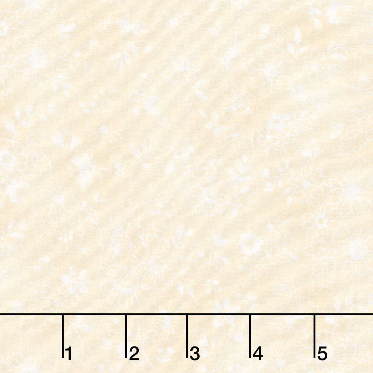 Fabric Market - Tonal Florals Vanilla Yardage