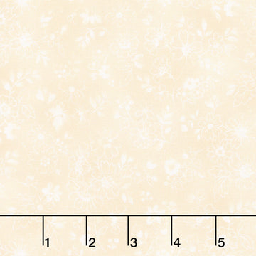 Fabric Market - Tonal Florals Vanilla Yardage