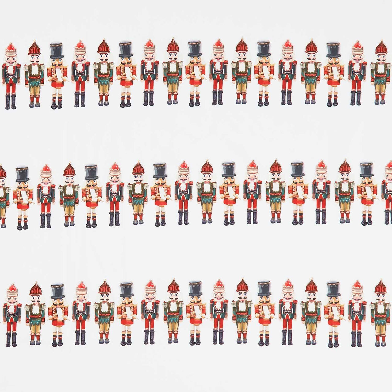 Holiday Nutcracker Collection - Border Stripe Nutcrackers Holiday Yardage