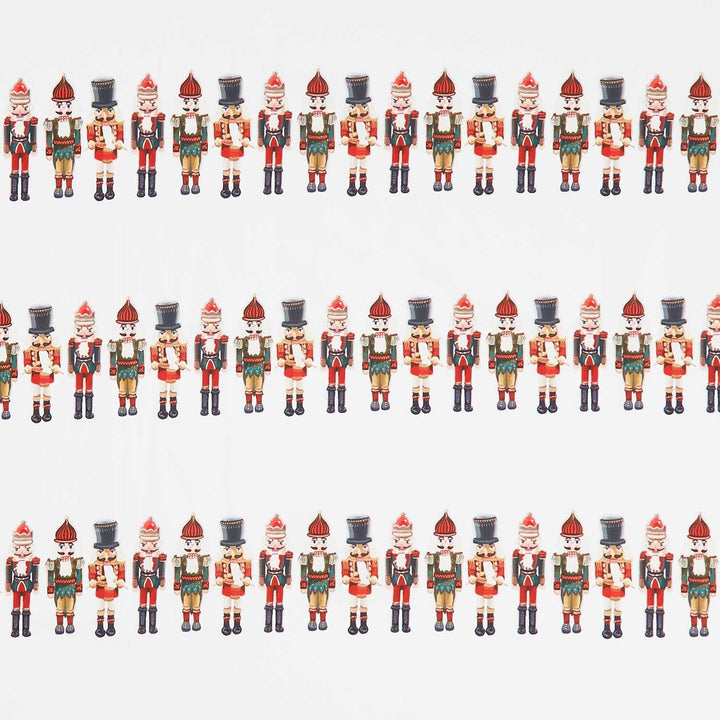 Holiday Nutcracker Collection - Border Stripe Nutcrackers Holiday Yardage
