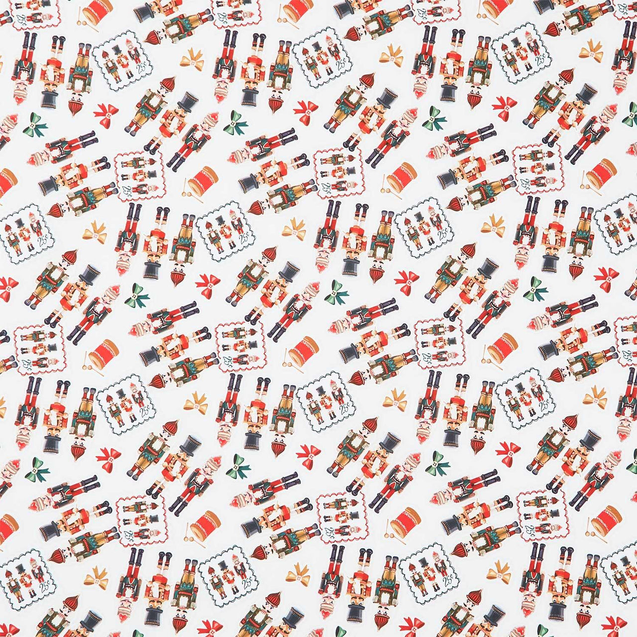 Holiday Nutcracker Collection - Tossed Nutcrackers Holiday Yardage