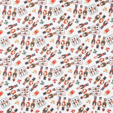 Holiday Nutcracker Collection - Tossed Nutcrackers Holiday Yardage