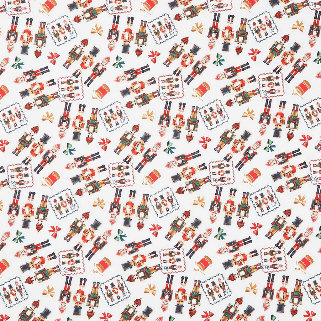 Holiday Nutcracker Collection - Tossed Nutcrackers Holiday Yardage