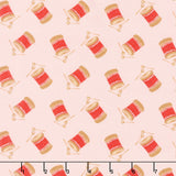 Holiday Nutcracker Collection - Tossed Drums Pink Yardage