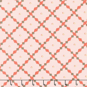 Holiday Nutcracker Collection - Lattice Pink Yardage