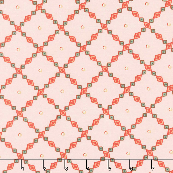 Holiday Nutcracker Collection - Lattice Pink Yardage