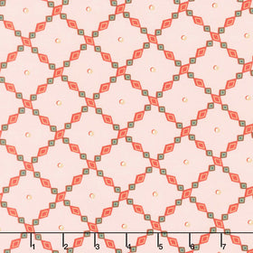 Holiday Nutcracker Collection - Lattice Pink Yardage