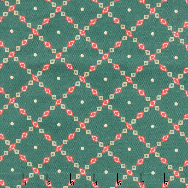 Holiday Nutcracker Collection - Lattice Evergreen Yardage