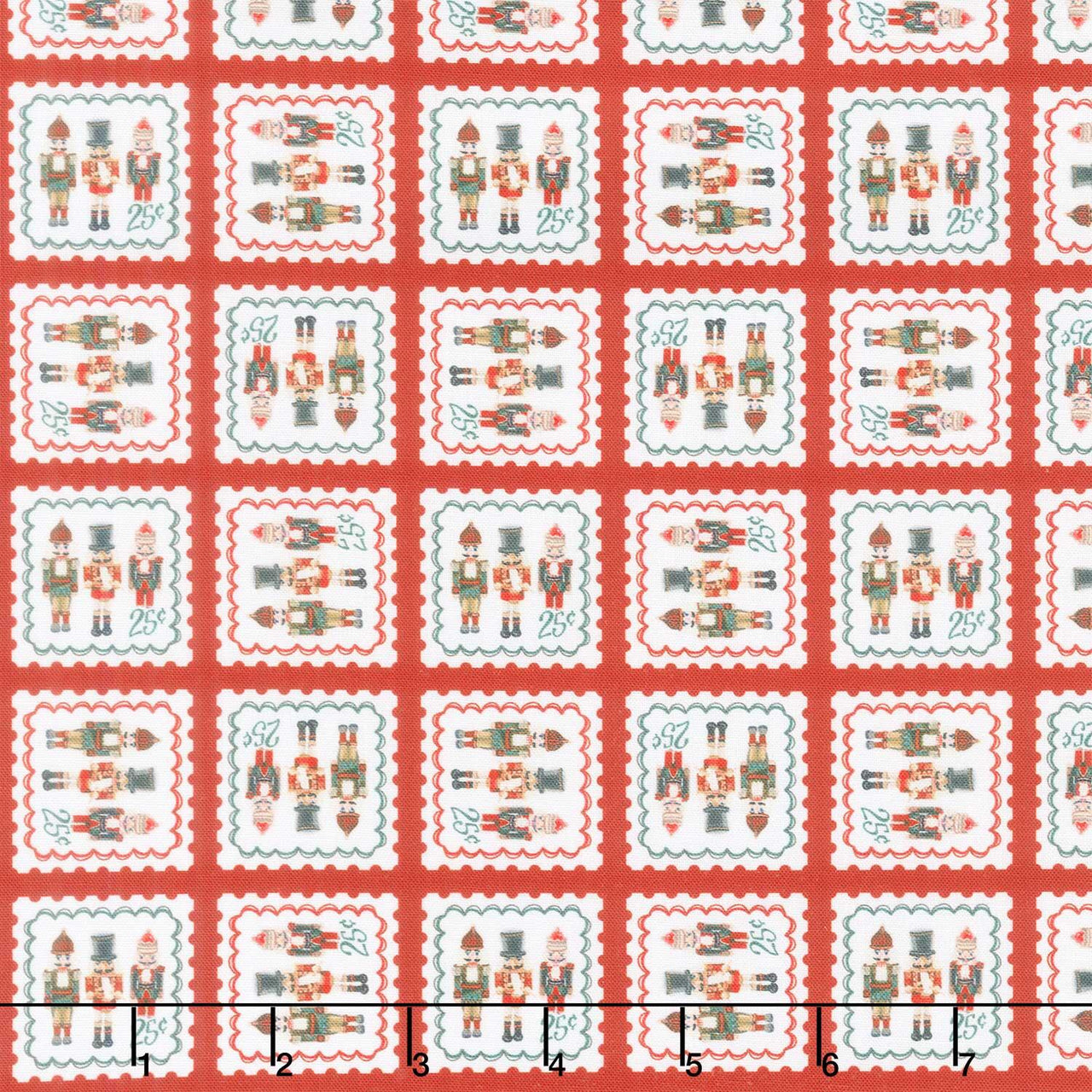 Holiday Nutcracker Collection - Stamps Nutcrackers Candy Cane Yardage