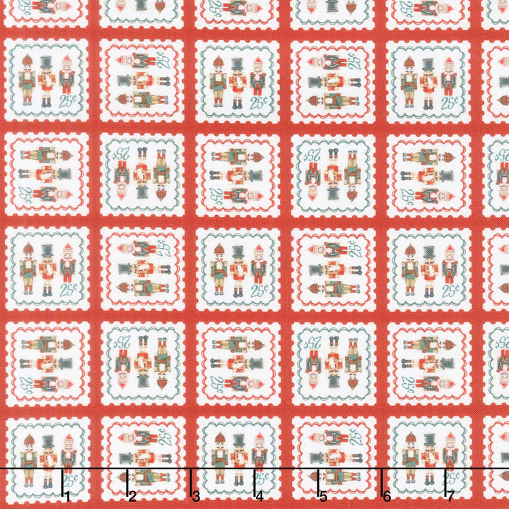Holiday Nutcracker Collection - Stamps Nutcrackers Candy Cane Yardage