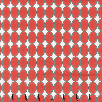 Holiday Nutcracker Collection - Ovals Cranberry Yardage