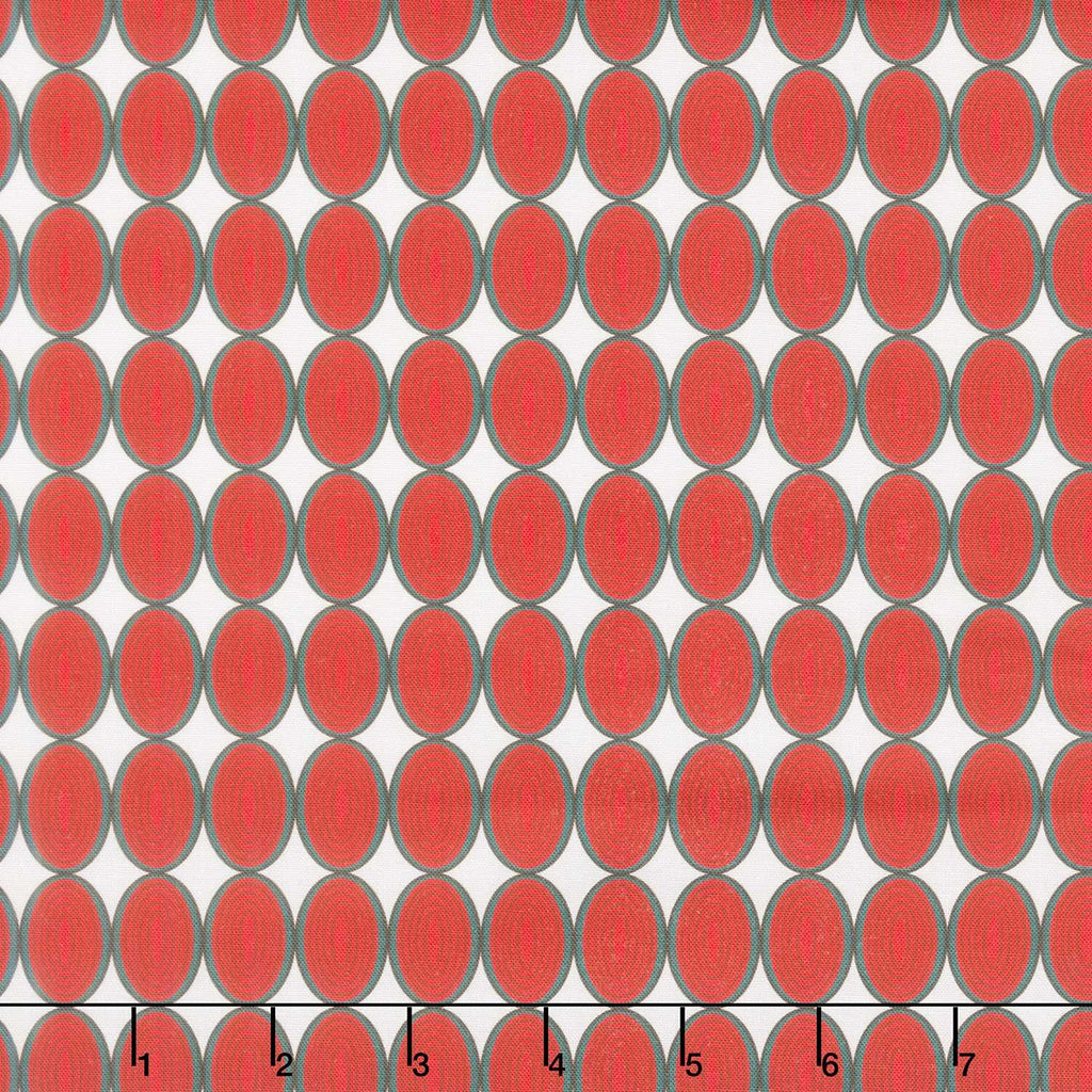 Holiday Nutcracker Collection - Ovals Cranberry Yardage