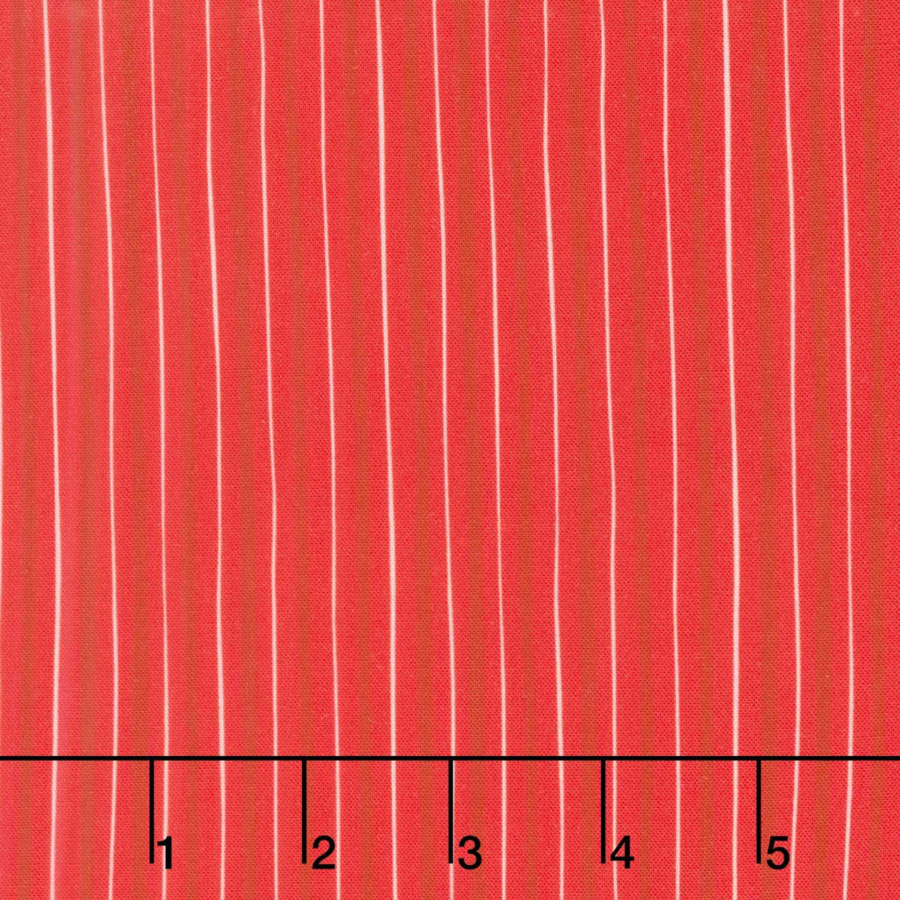Holiday Nutcracker Collection - Skinny Stripe Scarlet Yardage