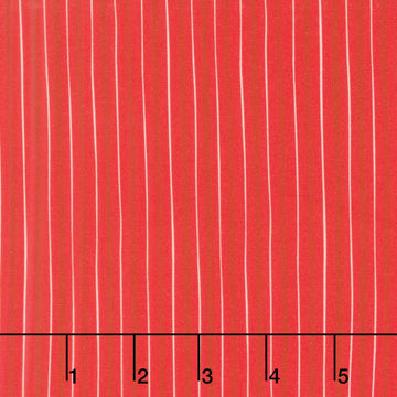 Holiday Nutcracker Collection - Skinny Stripe Scarlet Yardage