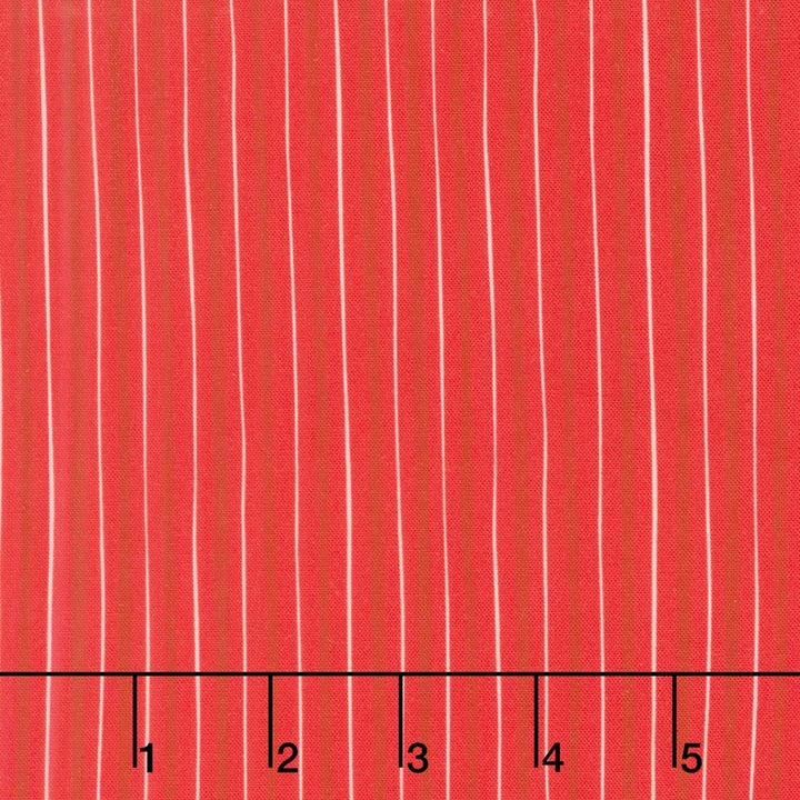 Holiday Nutcracker Collection - Skinny Stripe Scarlet Yardage