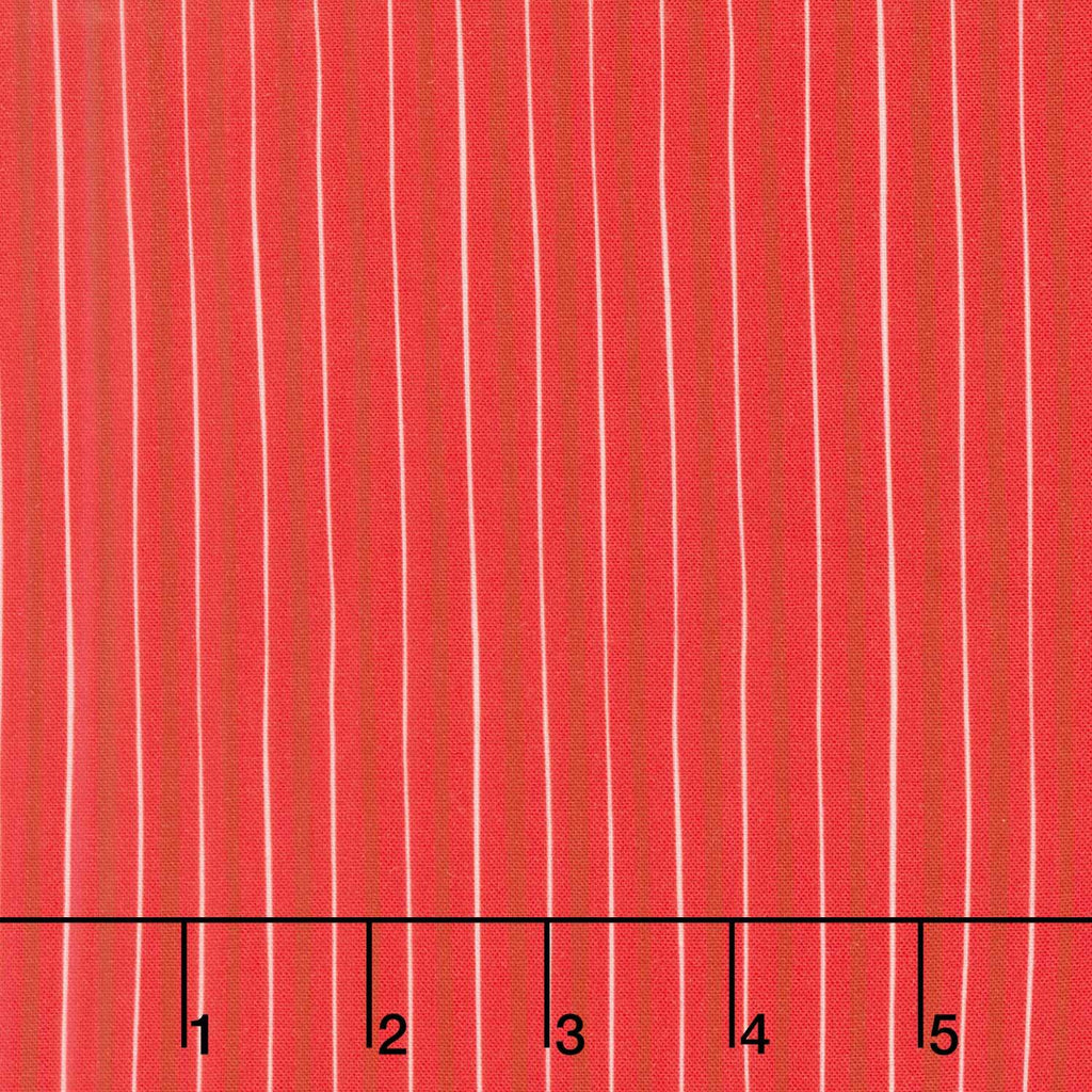 Holiday Nutcracker Collection - Skinny Stripe Scarlet Yardage