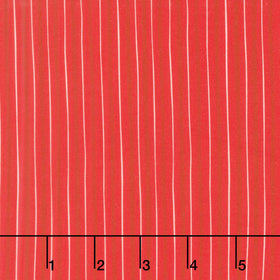Holiday Nutcracker Collection - Skinny Stripe Scarlet Yardage