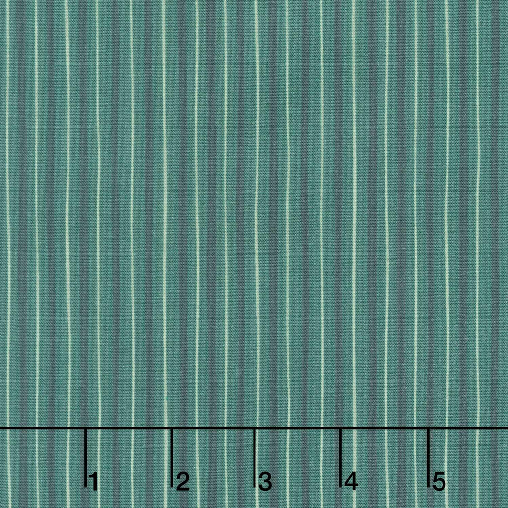 Holiday Nutcracker Collection - Skinny Stripe Evergreen Yardage