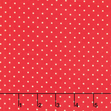 Holiday Nutcracker Collection - Dots Scarlet Yardage