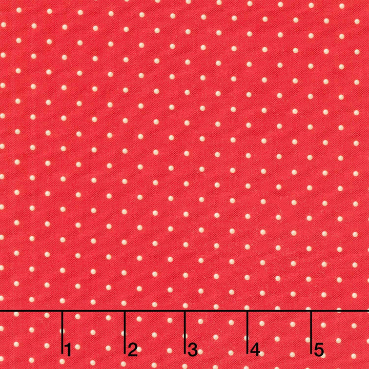 Holiday Nutcracker Collection - Dots Scarlet Yardage