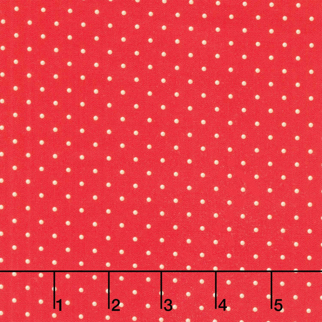 Holiday Nutcracker Collection - Dots Scarlet Yardage