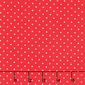 Holiday Nutcracker Collection - Dots Scarlet Yardage