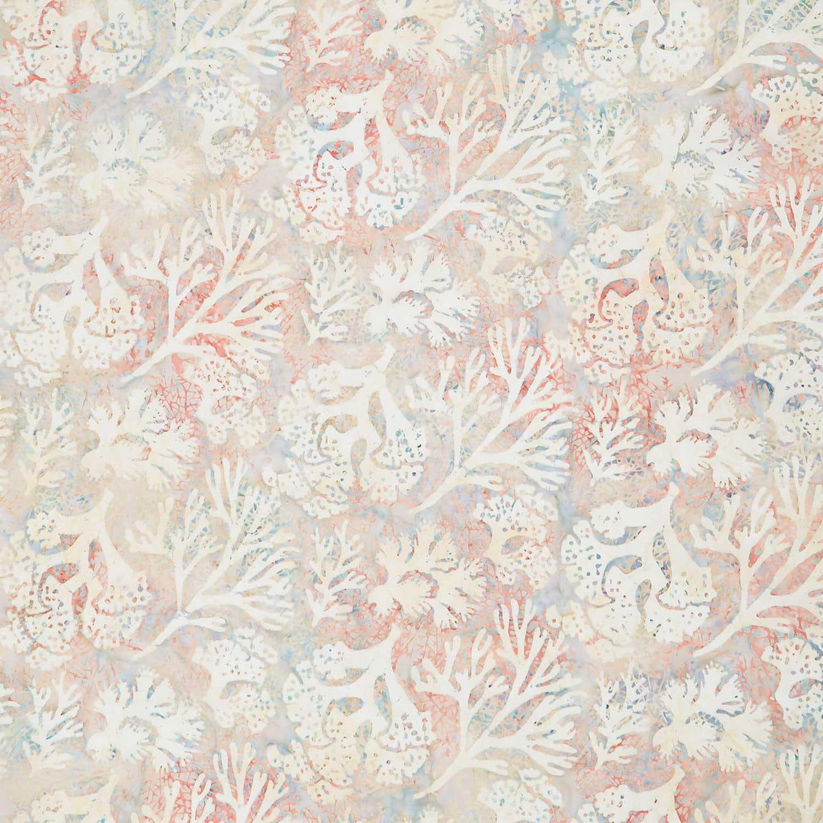 Artisan Batiks - Tranquil Tides Coral Double Tjap Tan Yardage