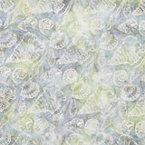 Artisan Batiks - Tranquil Tides Shells Moss Yardage