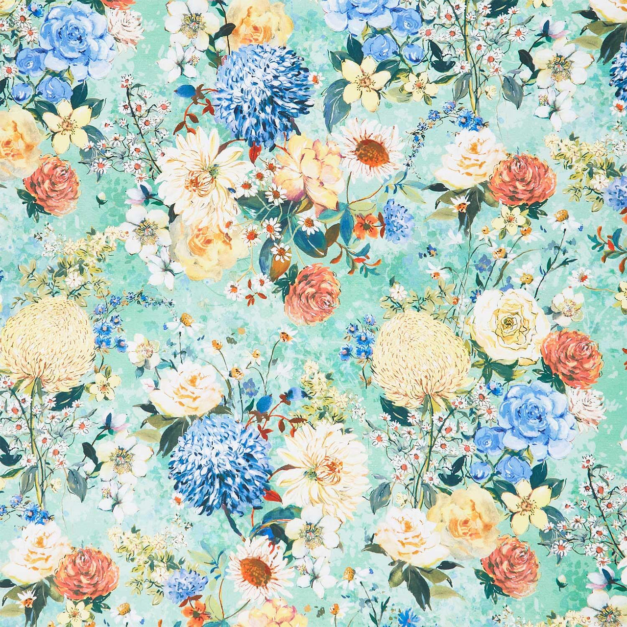 Bloomfield Love - Large Tossed Flowers Balsam Yardage