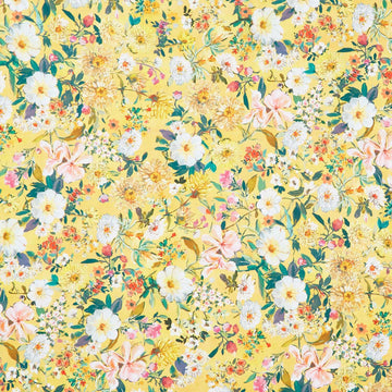 Bloomfield Love - Packed Flowers Daffodil Yardage