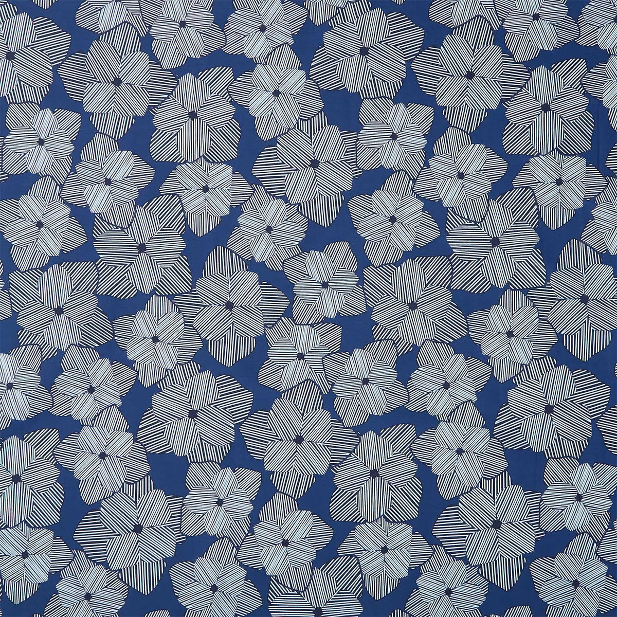 Drift Into Blue - Large Flowers Navy Yardage