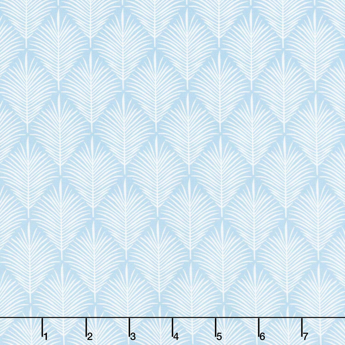 Drift Into Blue - Fern Lattice Sky Yardage