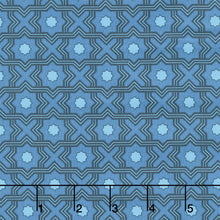 Drift Into Blue - Tiles Cobalt Yardage