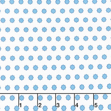 Drift Into Blue - Stars White Yardage