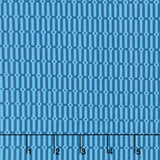 Drift Into Blue - Geo Design Denim Yardage