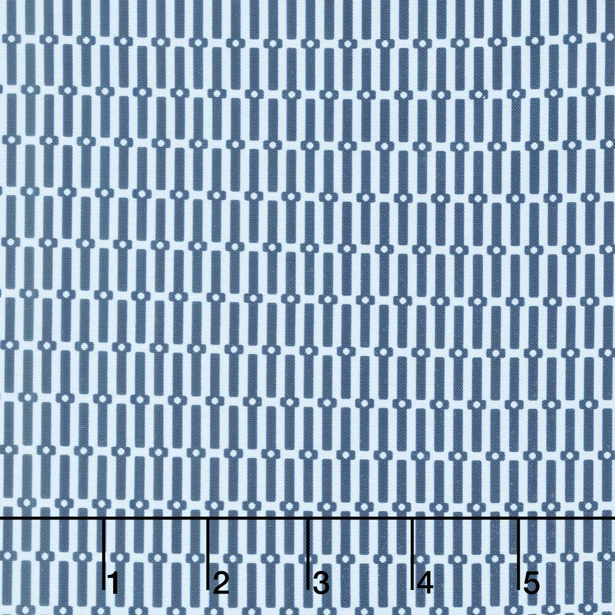 Drift Into Blue - Geo Design Chambray Yardage