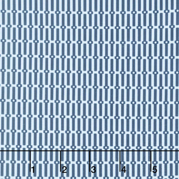 Drift Into Blue - Geo Design Chambray Yardage