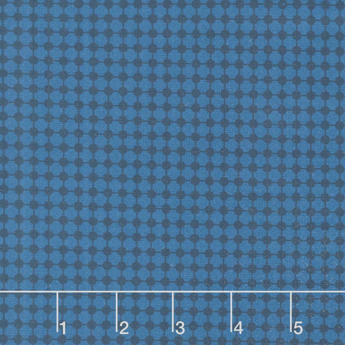 Drift Into Blue - Check Pattern Navy Yardage