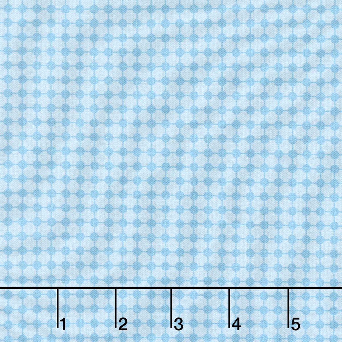 Drift Into Blue - Check Pattern Azure Yardage