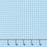 Drift Into Blue - Check Pattern Azure Yardage