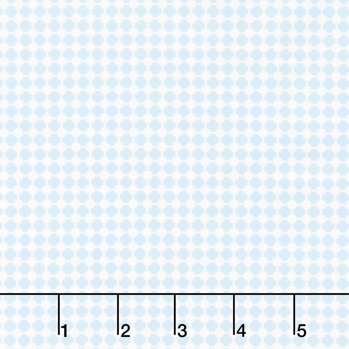 Drift Into Blue - Check Pattern Cloud Yardage