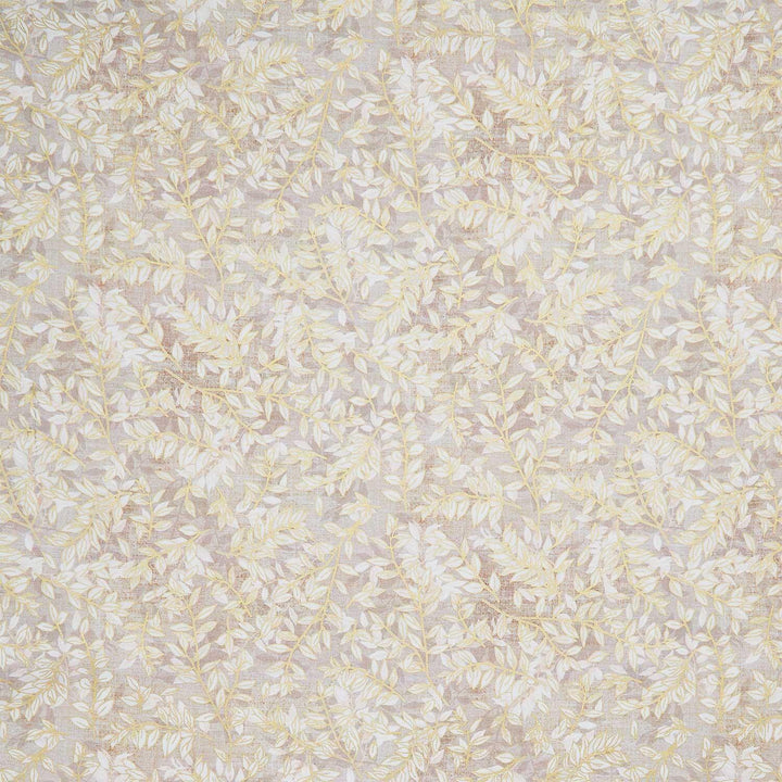 Hello Fall - Leaf Vines Linen Metallic Yardage