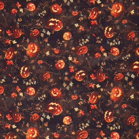 Moon Spell - Jack O Lanterns, Leaves Earth Yardage