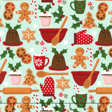 Baking Gingerbread - Sage Yardage