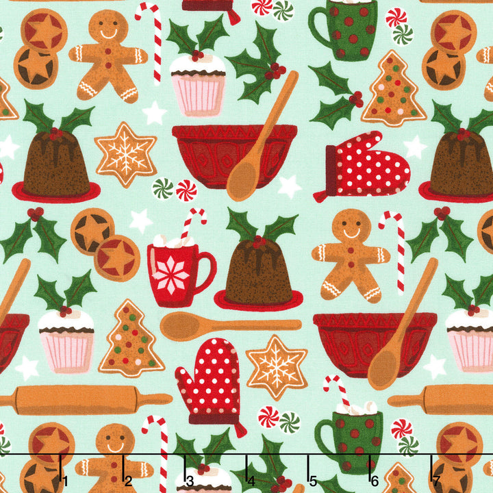 Baking Gingerbread - Sage Yardage