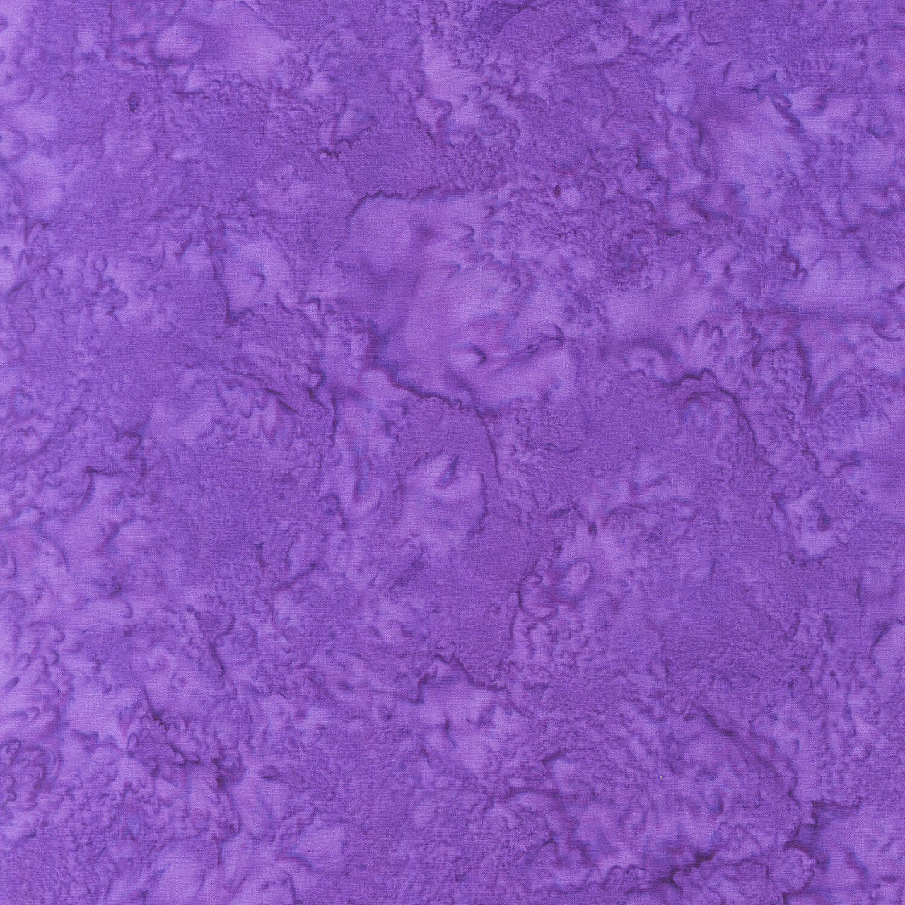 Hand Dyed Batik - Tonal Solid Purple Yardage