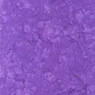 Hand Dyed Batik - Tonal Solid Purple Yardage