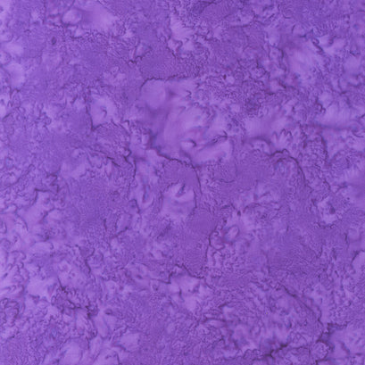 Hand Dyed Batik - Tonal Solid Purple Yardage