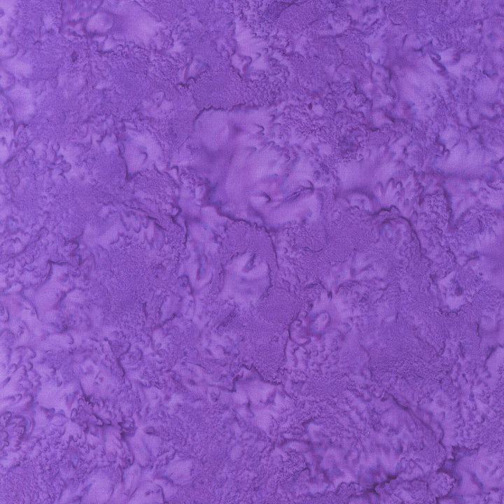 Hand Dyed Batik - Tonal Solid Purple Yardage